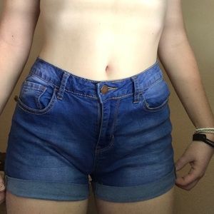 ahigh wasted shorts
